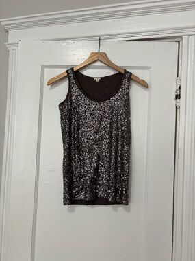 Deep Purple J Crew Sequin Tank
